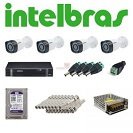 Kit 4 cameras Intelbras