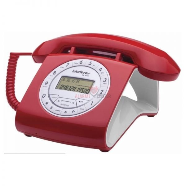 telefone Vermelho decorativo retro