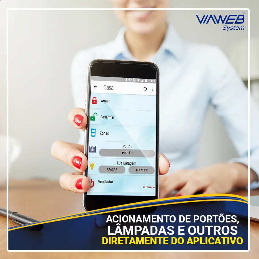 Central de alarme com aplicativo em nuvem Viaweb System você compra com segurança na Alarme Center