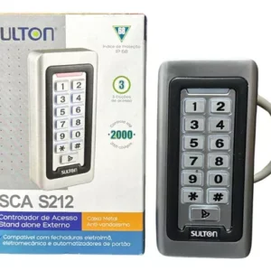 controlador de acesso sulton, modelo SCA S212, externo, perto da sua caixa, modelo de metal