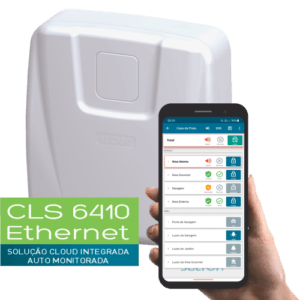 central de alarme CLS 6410 branca com app