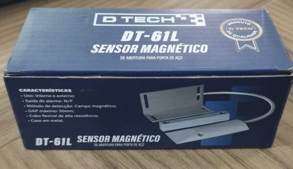 caixa do sensor magnético de porta de aço dtech dt-61l.