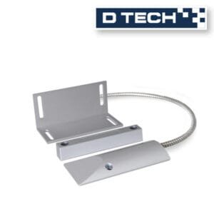 Imagem de sensor de abertura magnético com suporte, sensor e imã. marca dtech modelo dt-61l