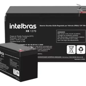 bateria de alarme e nobreak intelbras xb1270