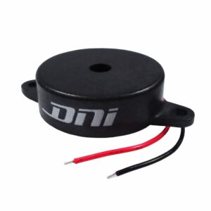 Alarme sonoro da marca dni preto com dois fio
