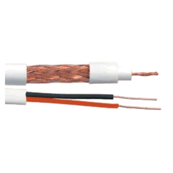 Cabo Coaxial RF 0,4/2,5 + 2X26AWG 100 Mts - Macrocabos - Imagem 2