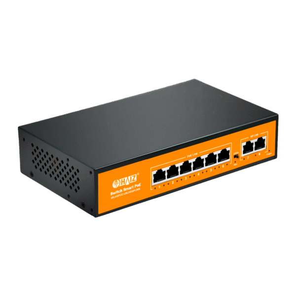 Switch POE Haiz 6 Portas Gigabit 10/100/1000Mbps + 2 UPLINK- HZ-1008GBPOE-A - Imagem 3