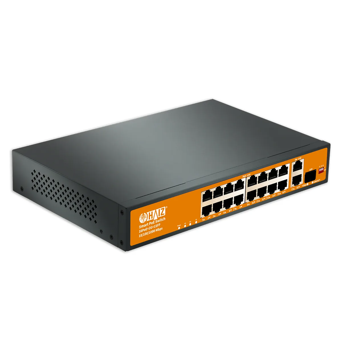 Switch Haiz 16 Portas POE+ 2 Uplink 1 SFP 10/100/1000MPBS HZ-EL1319P-1SFP - HAIZ - Imagem 2