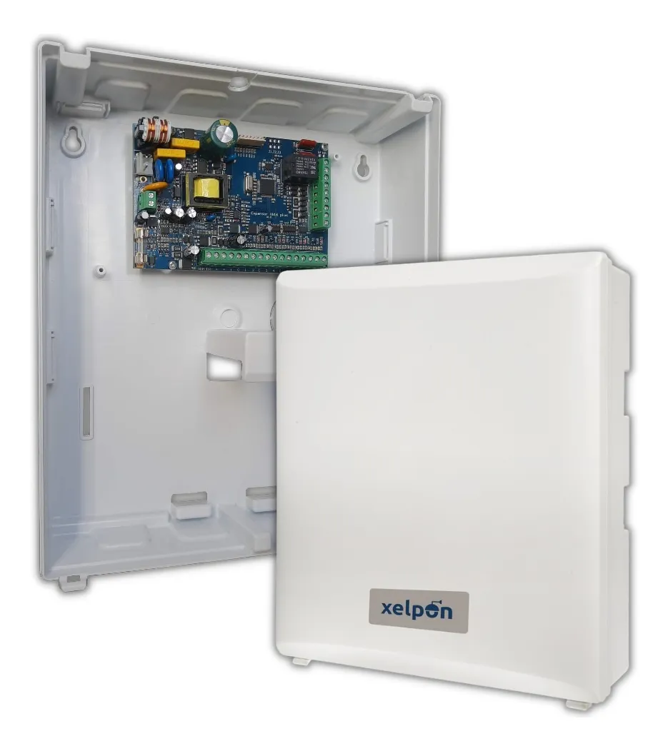 expansor 8 zonas com caixa branca da marca xelpon