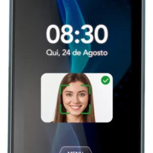 controlador de acesso face id da marca control id preto