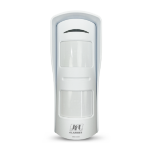 Sensor infravermelho passivo externo na cor branca da marca JFL, modelo DSE-830i